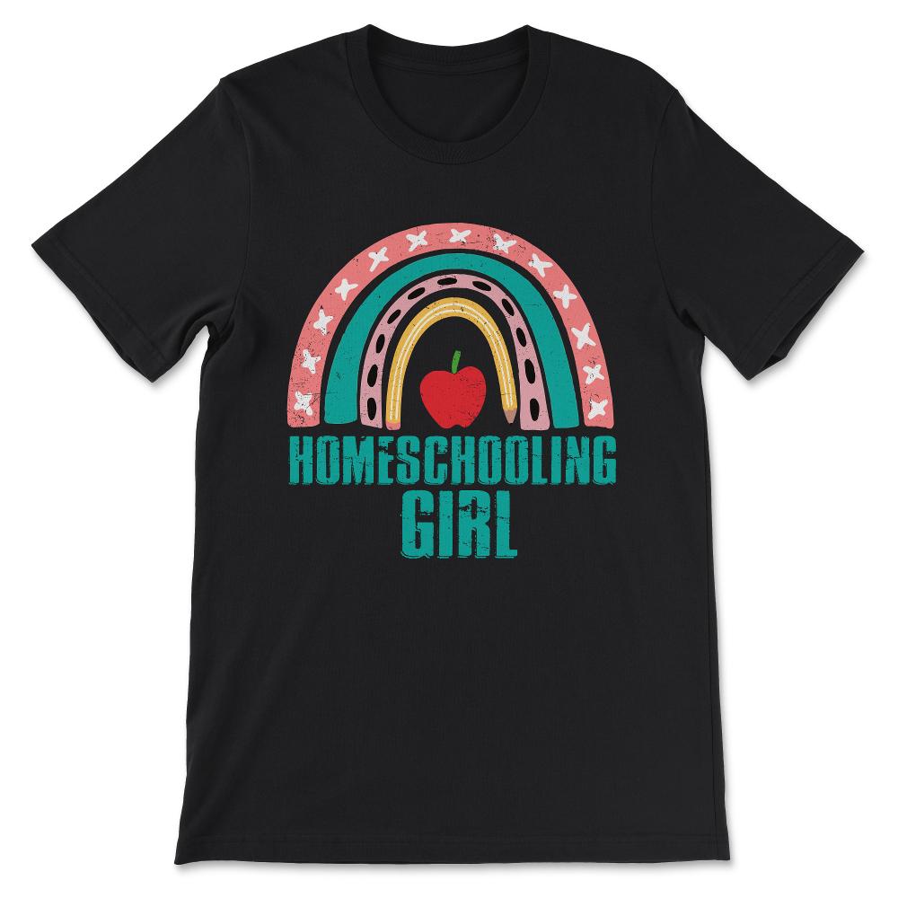 I Love Homeschooling Homeschool Home school Mom Dad Boy Girl Gift Tee - Black