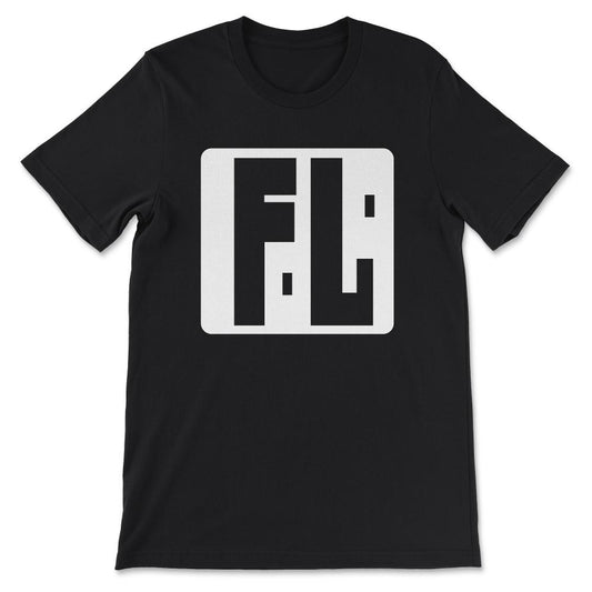 Florida. FL or ida, black or white bits white Gift Tee - Unisex - Black