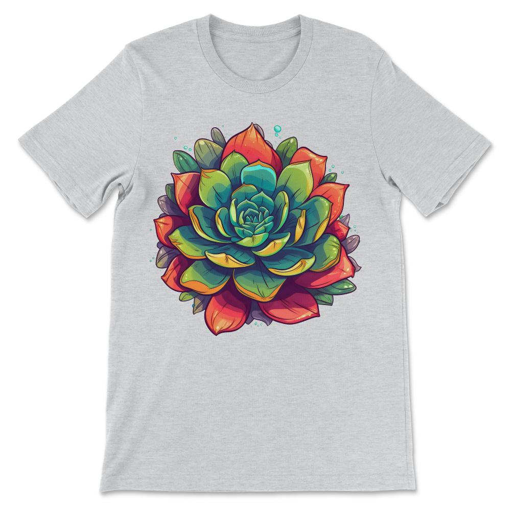 Cactus Blooming Cacti Succulent Lover Wildflower Flower Cute Gift Tee - Ash