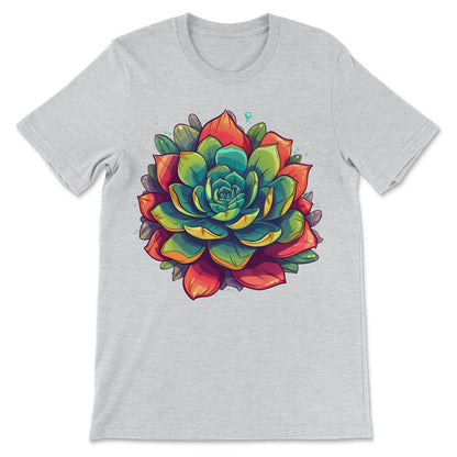 Cactus Blooming Cacti Succulent Lover Wildflower Flower Cute Gift Tee - Ash