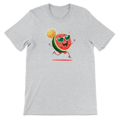 Watermelon Summers Cute Fruit Sunglasses Vacations Tropical Gift Tee - Ash