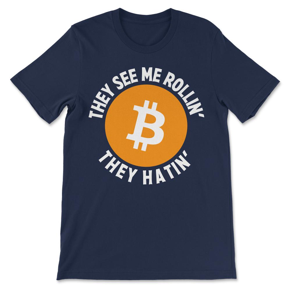 Bitcoin BTC Coin Crypto Trader #bitcoin Future Freedom Gift Gift Tee - Navy