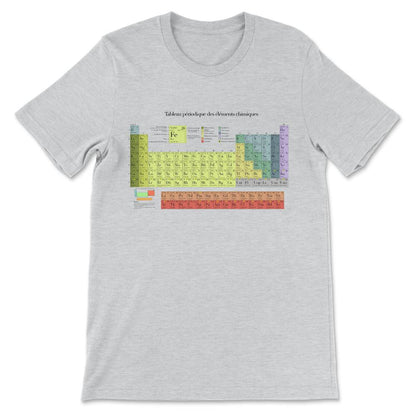 Periodic Table French Shirt 1 Gift Tee - Unisex T-Shirt - Ash