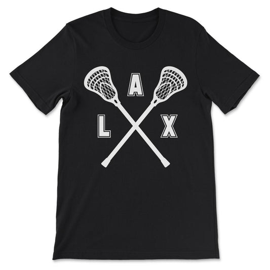 LAX Player Lacrosse Laxing Vintage Love Lacrosse Bro Gift Tee - - Black