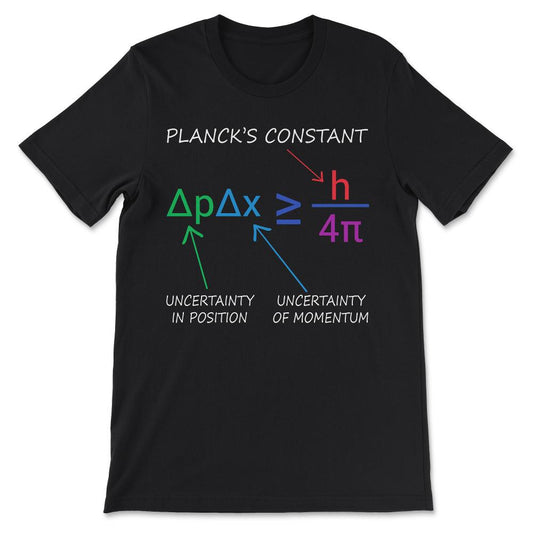 plancks constant Gift Tee - Unisex T-Shirt - Black