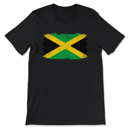Jamaica Country Flag Jamaica Country Tourist Jamaica Team Gift Tee - - Black
