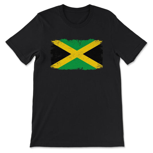 Jamaica Country Flag Jamaica Country Tourist Jamaica Team Gift Tee - - Black