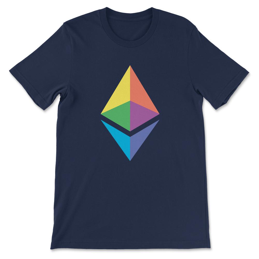 Ethereum Logo ETH Coin Crypto Bitcoin Trader Miner Gift Tee - Unisex - Navy