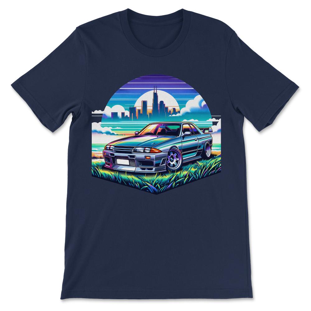 Luxury Car Racer Sport Lover Supercar Turbo Racing Fast Cool Gift Tee - Navy