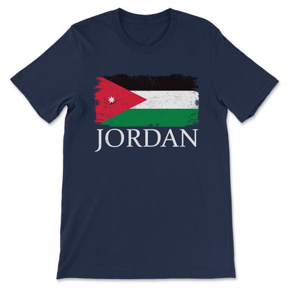 Jordan Country Flag Jordan Country Tourist Jordan Team Gift Tee - - Navy