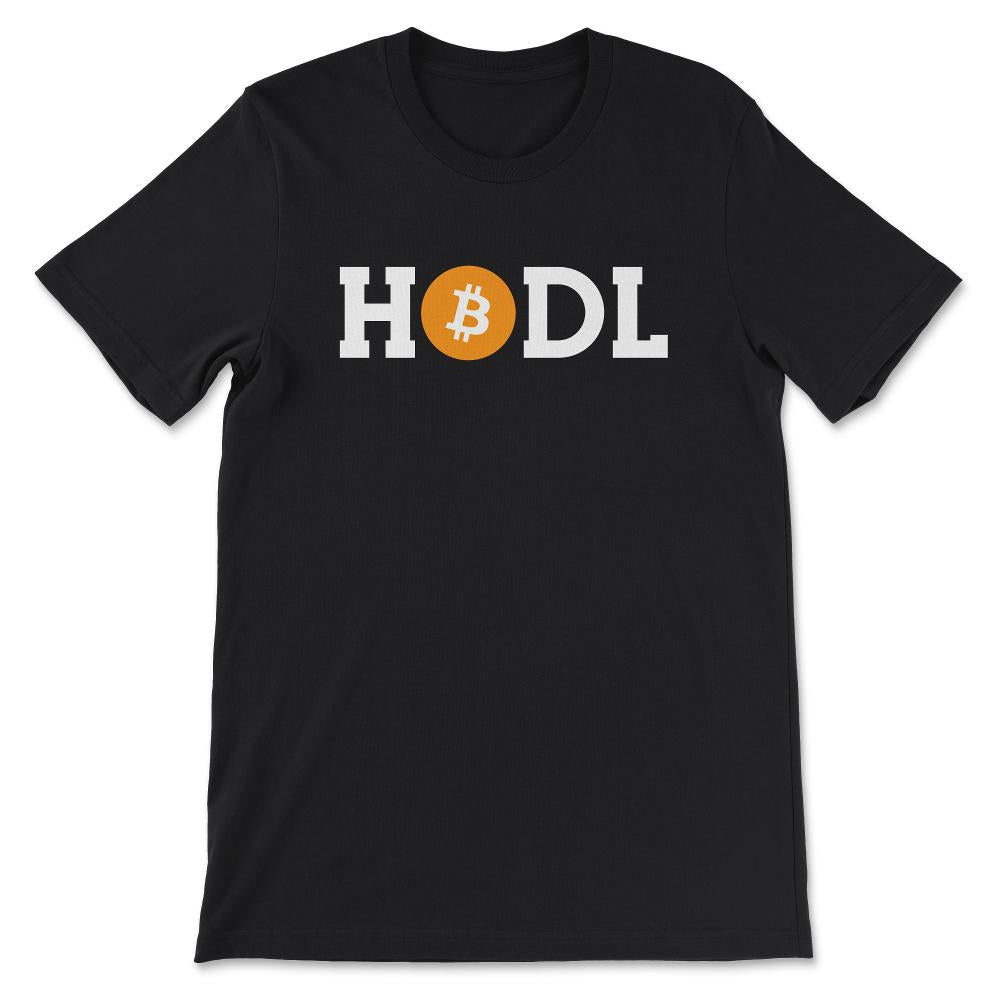 Bitcoin Hodl BTC Coin Crypto Trader Hodl Moon Future Freedom Gift - Black