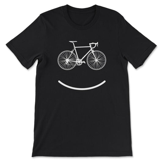 Cyclist - Funny Cyclist Birthday Cycle Smile Mountain Biker Gift Tee - Black