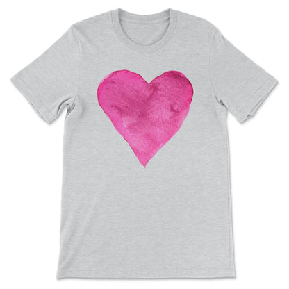 Red and Pink Heart design for women and girls Gift Tee - Unisex - Ash