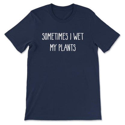 Wet Plants Art Plantaholic Herb Vegetarian Plants Lover Gift Tee - - Navy