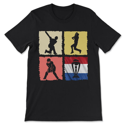 India - India Cricket - Support India Cricket for World Cup Gift Tee - Black