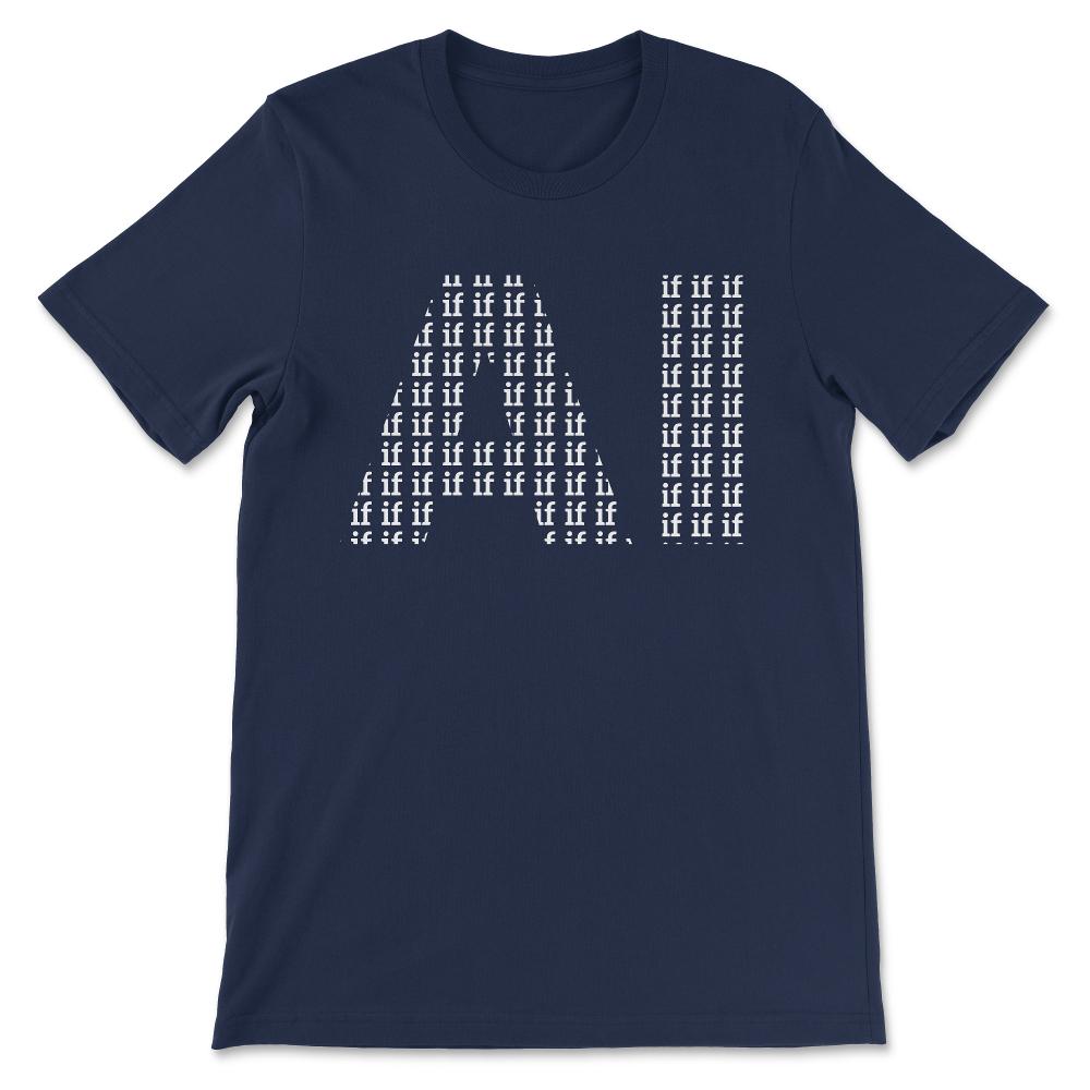 Machine Learning Engineer design Funny data science graphic Gift Tee - Navy